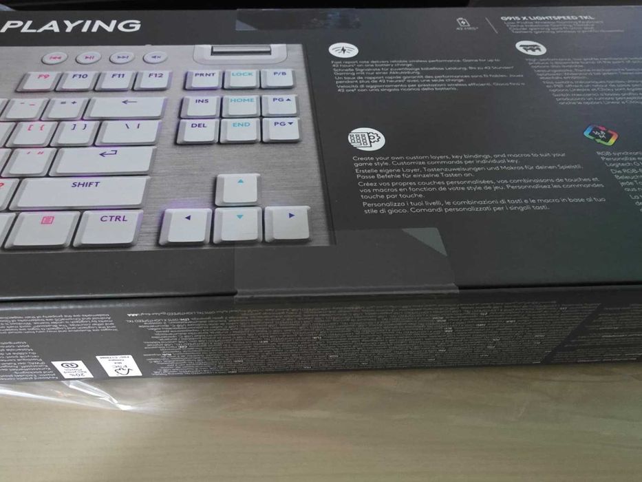 Logitech G915 X Lightspeed TKL RGB GL Tactile Switch Mecanica White