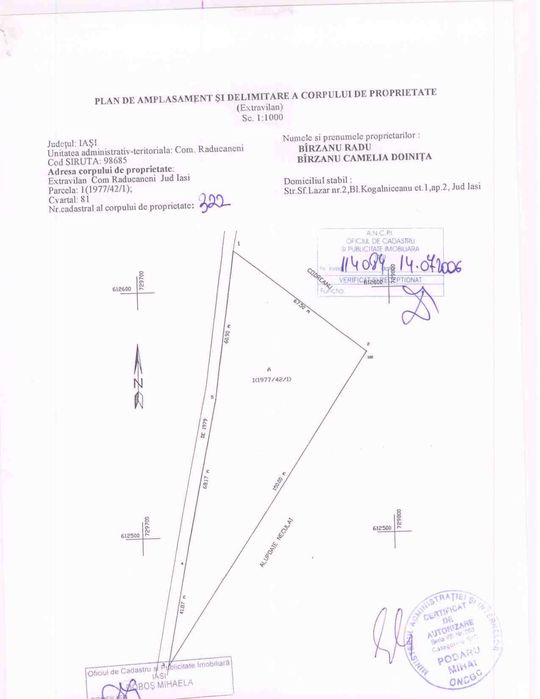 3200 mp Teren langa padure Romsilva, Raducaneni