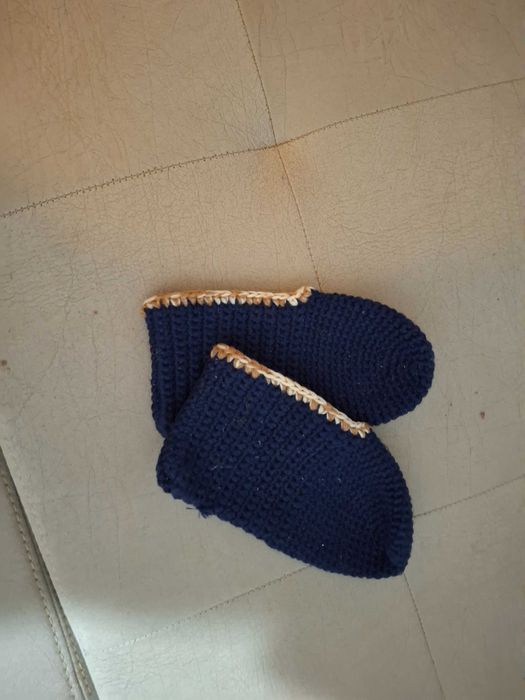 Ръчно плетени вълнени терлици