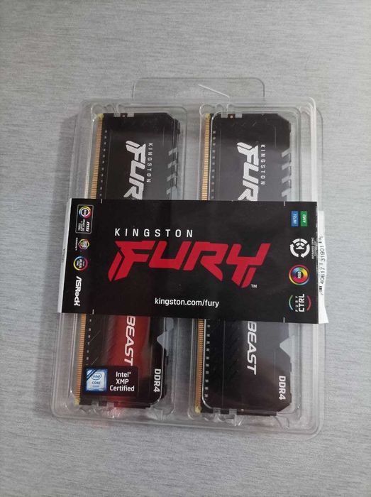 Kingston FURY Beast Black RGB 64GB (2x32GB) 3600MHz DDR4 CL18