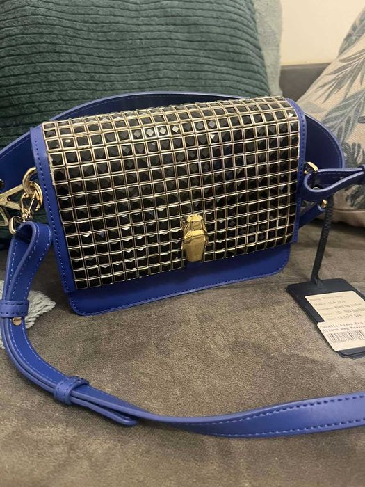 Чанта Cavalli Class bag Milano Royal blue/black