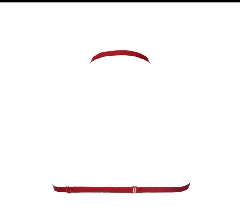 Sutien rosu decupat. Lenjerie sexy. NOU!