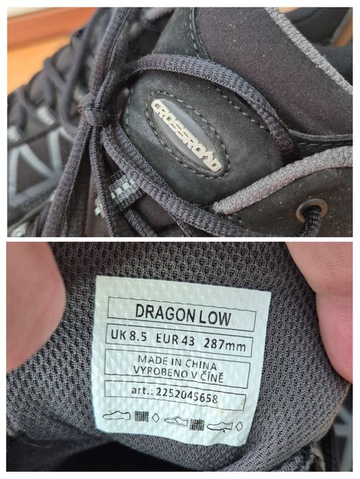 Ghete trekking Crossroad, Dragon Low, Tripletex, Softshell, Bărbați - 43