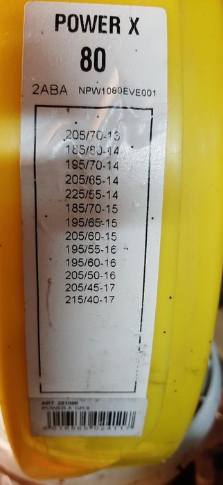 Lanțuri de zăpadă  de la r 13 până la r 17