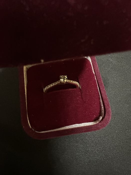 Inel din aur de 18k Teilor cu diamante