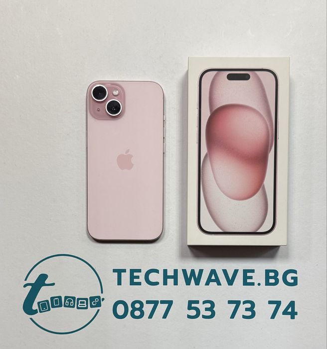 Apple iPhone 15 128GB Pink, втора употреба