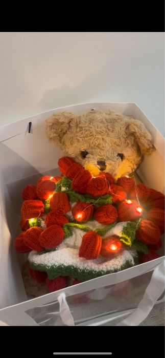 Букет плед, цветы одеяло подарок