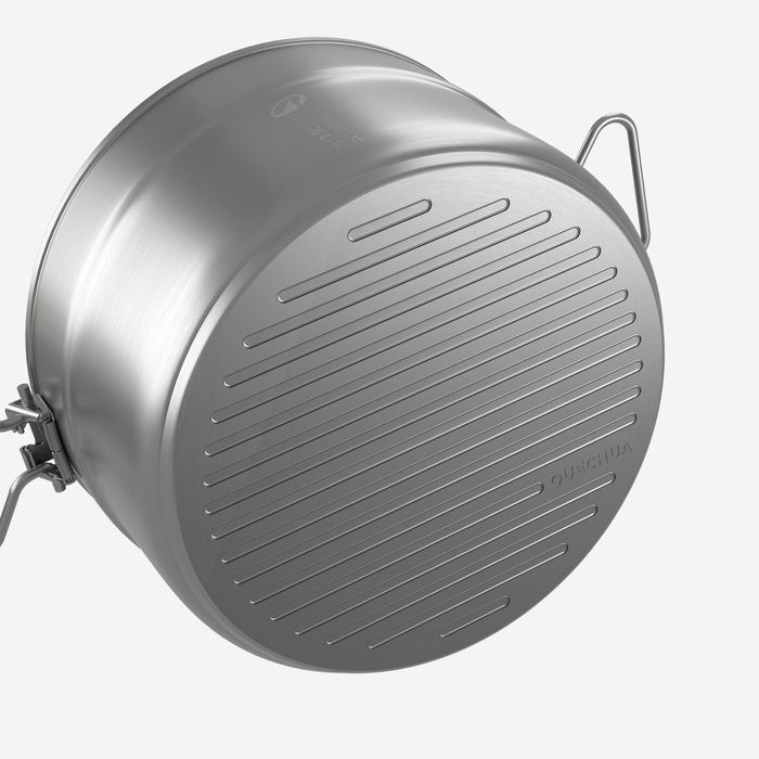 Set de gătit 500 camping din inox + - produs resigilat Decathlon