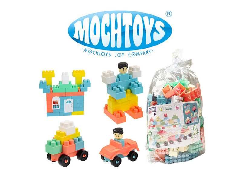 НОВИ! Конструктор големи части Mochtoys Combi 200 части
