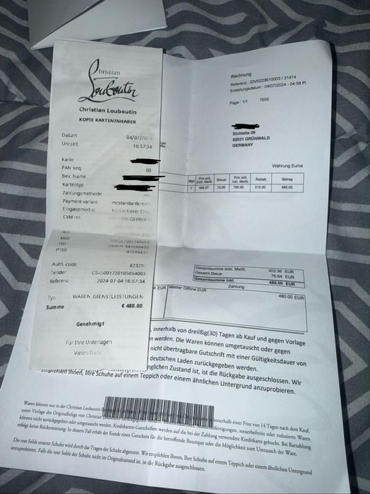 Louboutin card holder