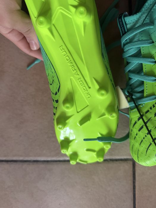 Ghete fotbal Under Armour Magnetico Select 5, mărimea 42, verde-turcoaz