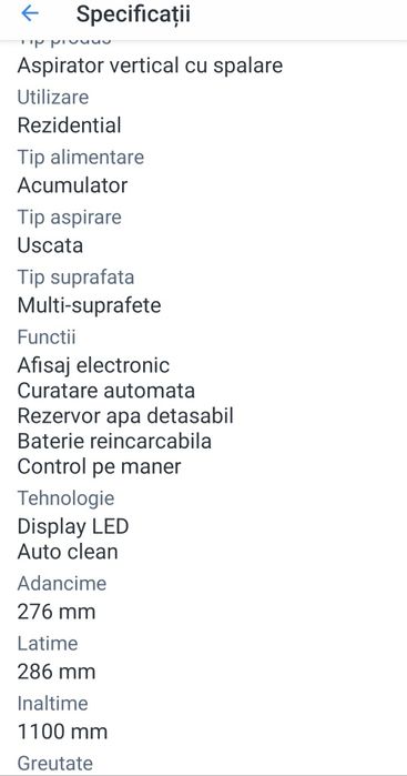 Aspirator vertical cu spalare Tineco,aspirator vertical Rowenta