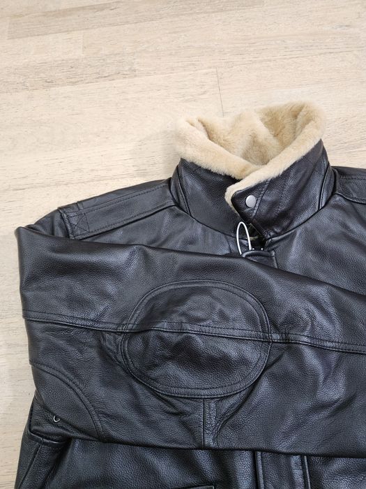 Geaca piele maro pilot aviator model G1