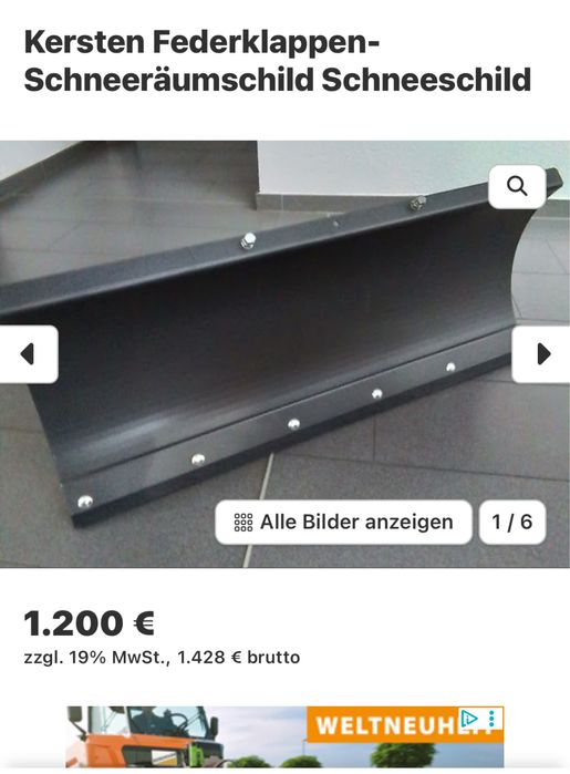 Lamă de deszăpezire cu arc Kersten