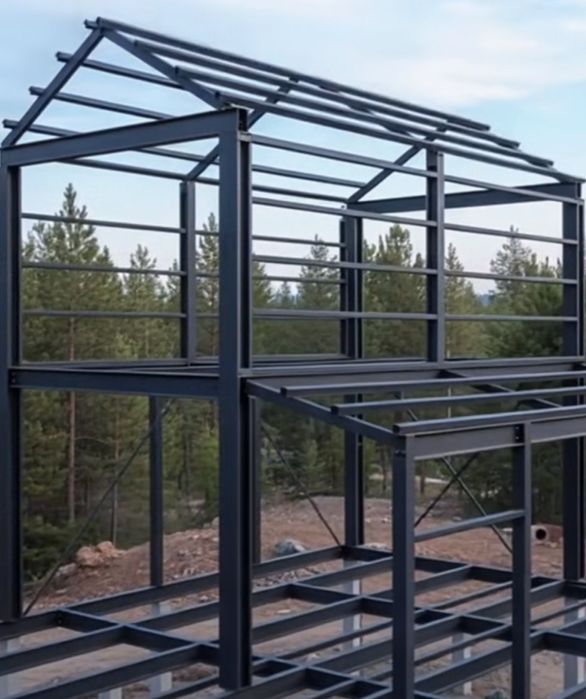 Vand structura hale 8x25x4m ipe 160