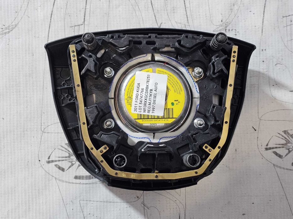 Airbag volan șofer Ford Kuga MK1 2008-2012 2011 2.0 TDCi Cod OEM: 8V41-R042B85-AEW, 8V41R042B85AEW (5E3)