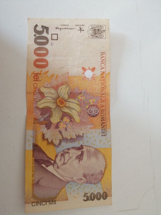 Bancnote vechi de 5000 lei