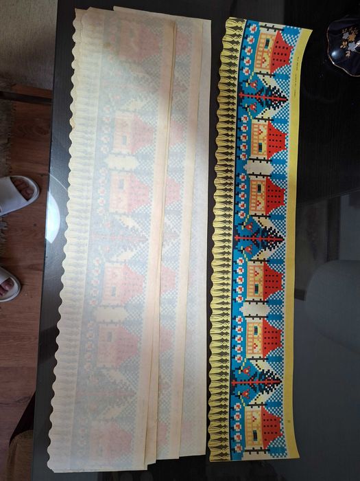 Hartie veche de decor pentru Raft, Rafturi, perioada comunista RSR, rara, afis, de colectie Ceausista