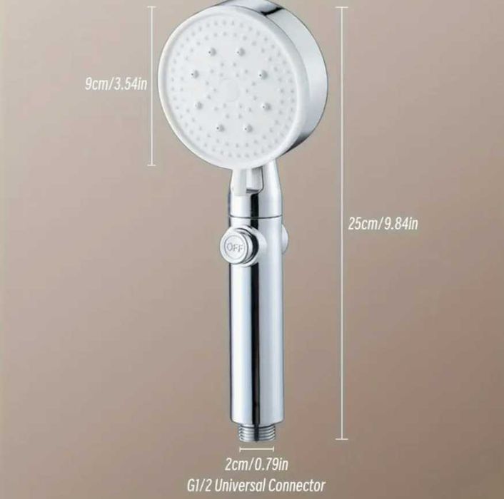 NOU Cap dus cu buton + furtun 150 cm