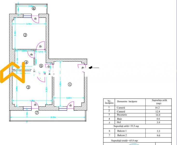 1 Decembrie | 2 Camere | Metrou 12min | Centrala | Parcare | 2Balcoane