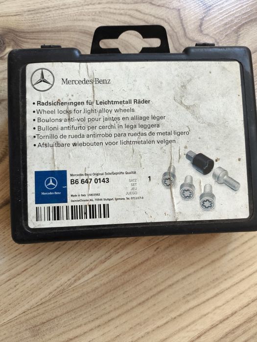 Болтове за колела против кражба (секретни ) за Mercedes-Benz, реф. номер B6 647 0143