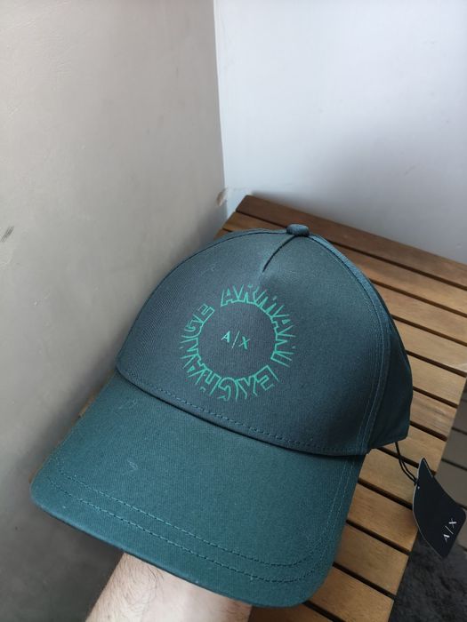 Armani Exchange șapcă unisex verde închis mărime OS noua originala