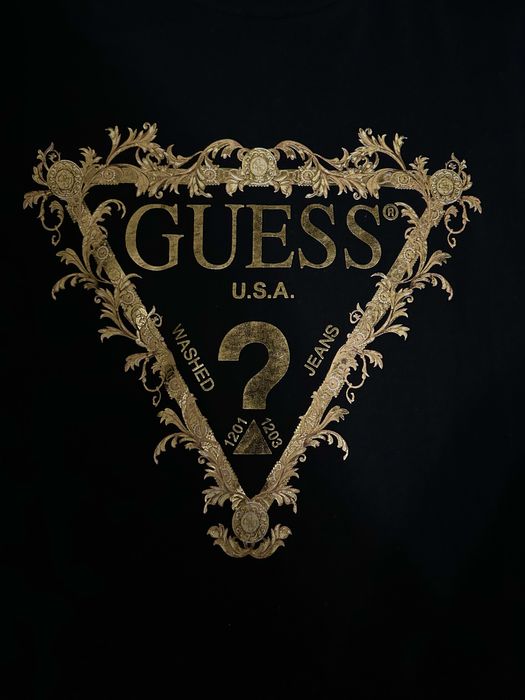 Мъжка тениска Guess (Оригинал) – Limited Gold Edition, размер L