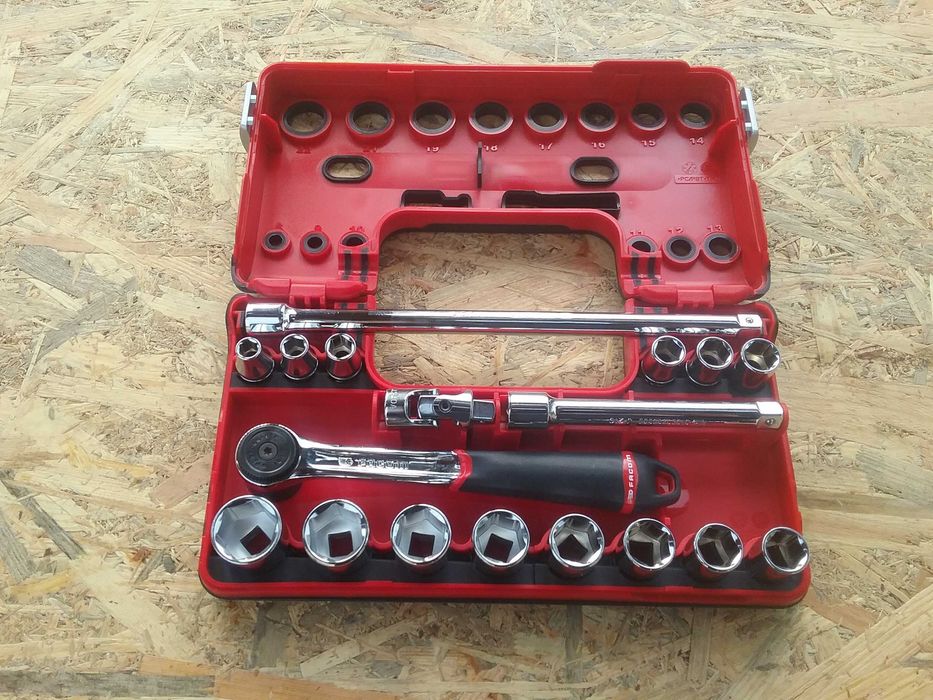 Facom 3/8 " Trusa  tubulare clichet , 18 piese  , Noua  made in France