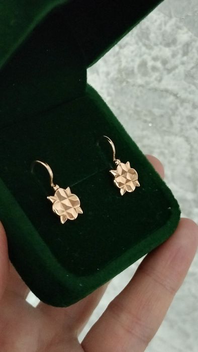 Советские серьги 583 пробы.
