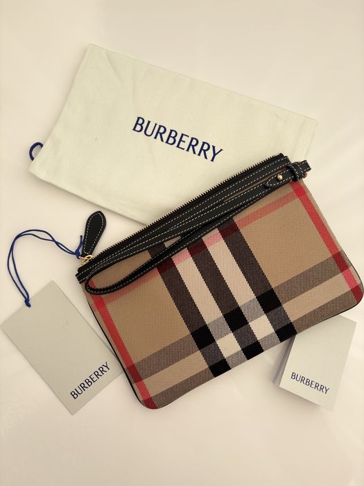 Burberry Vintage Check Clutch / Pouch – nouă cu etichetă + săculeț