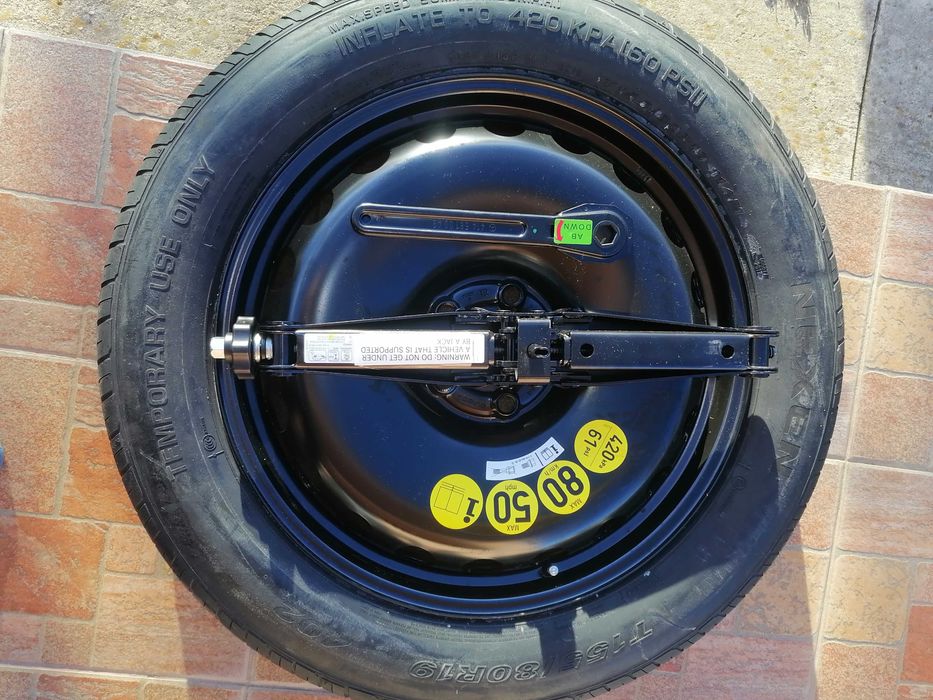 Roți Rezerva Slim+cric(NU confundati cu Kitul cu Spuma)