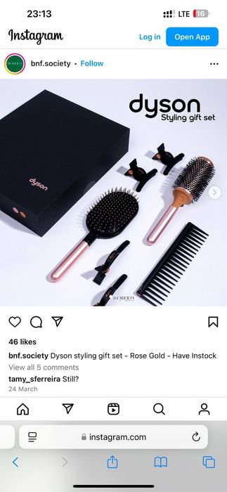 Dyson Taroq 7 in 1 гребень. Расчёска. Lux. Есть доставка