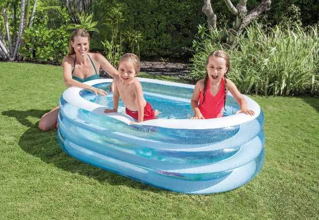 Piscina gonflabila Intex - My sea friends, 163 x 107 x 46 cm