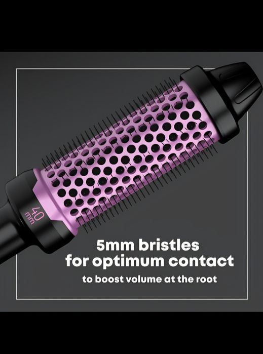 Perie caldă ceramică profesională  Revamp de 40 mm - Ediție roz - M