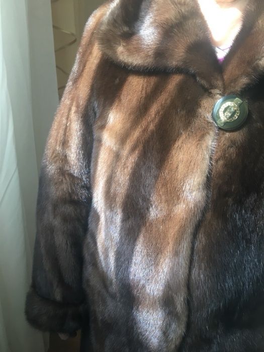 Норковая шуба натуральный мех