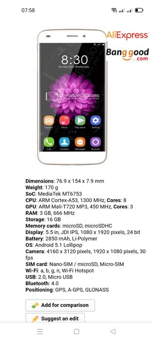 Vand  telefon Oukitel U10 in ambalaj original