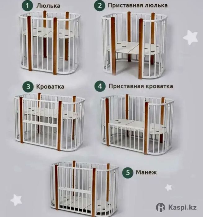 Детская кроватка 5в1