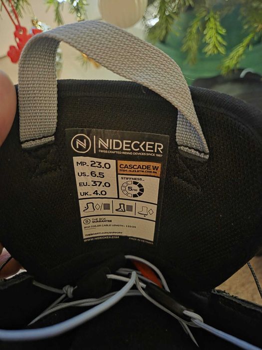 Snowboard boots Nidecker Cascade BOA W black MP 23 ( = EU 37)