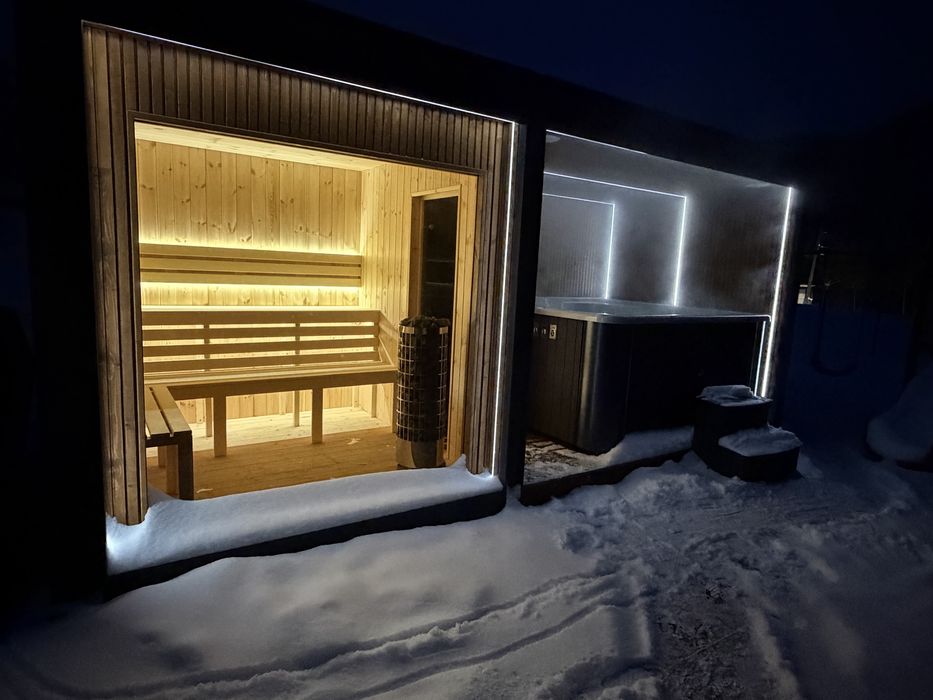 Saună-Jacuzzi 2în1 premium