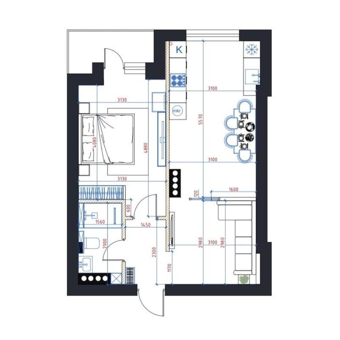 Срочно Продаётся Новостройка жк паркент авеню 2-комн без ремонт 52м2