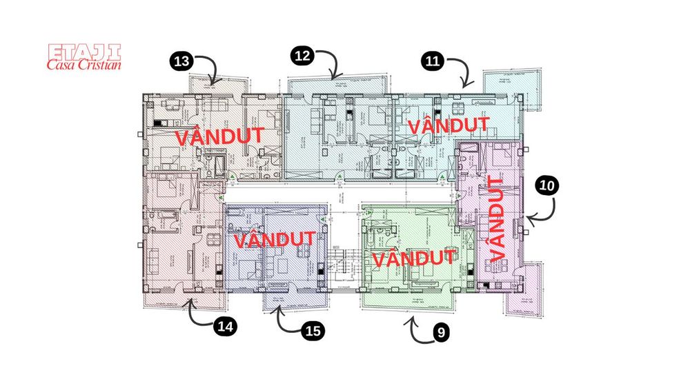 Studio de vânzare în Mangalia, în cadrul ansamblului "Casa Cristian"