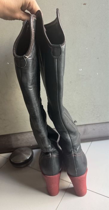 Ботуши от естествена кожа и гьон