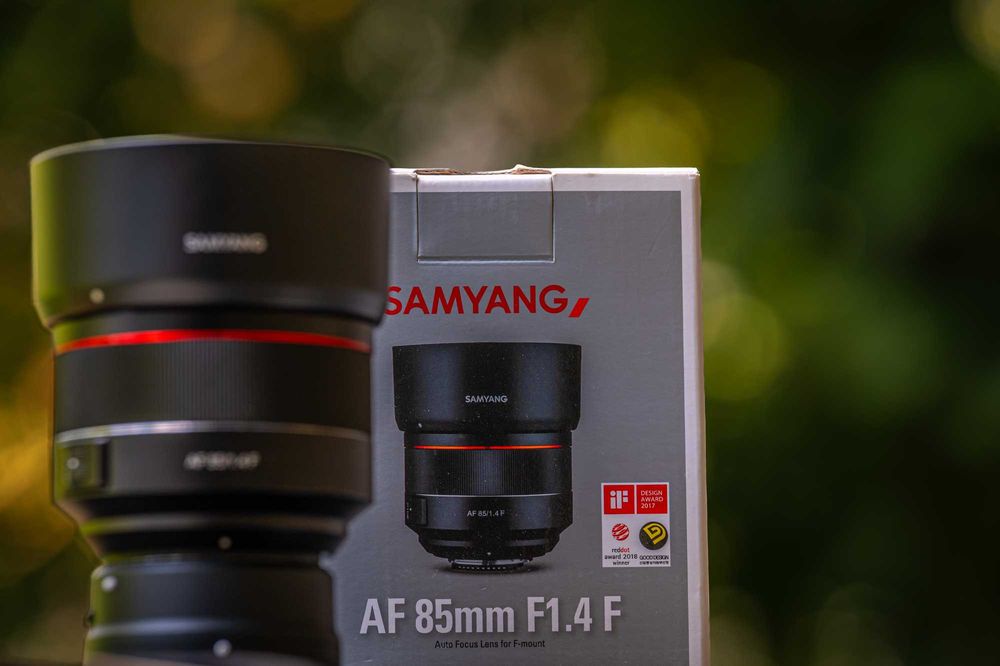 SAMYANG 85 f / 1,4 AF за NIKON + FTZ 1