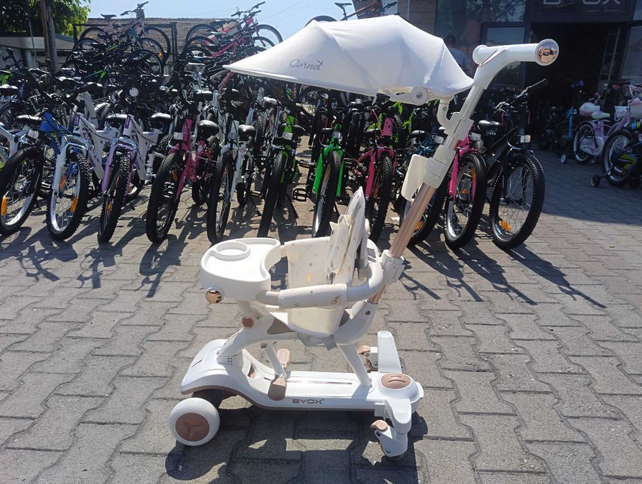 BYOX Детска тротинетка Cornet 6в1 бял