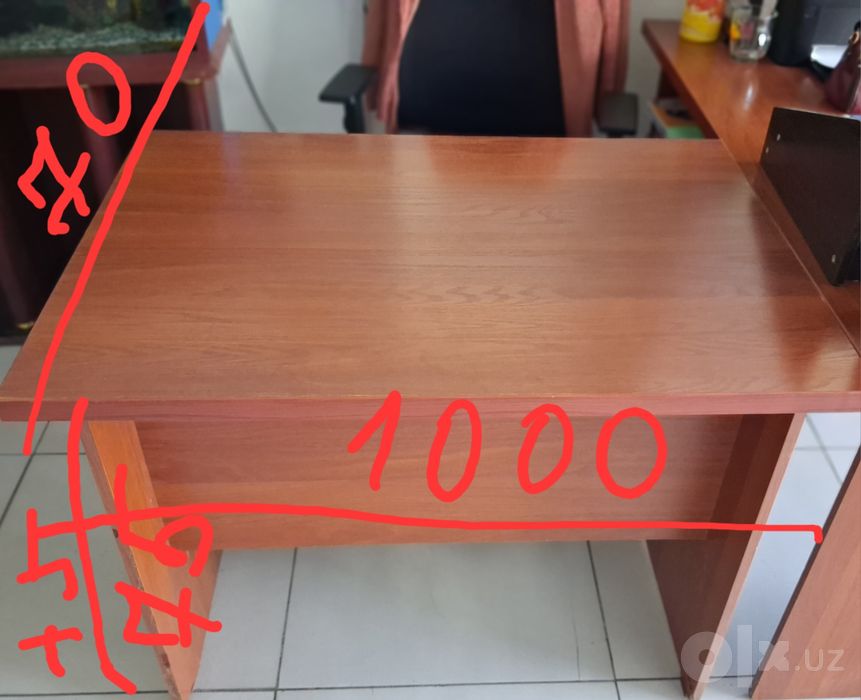 Продаётся комплект офисной мебели столы шкафы, б/у, отличное состояние