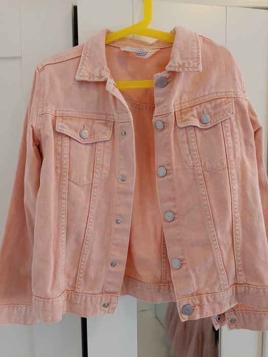 Geaca de blugi roz, mărimea 9 -10 ani