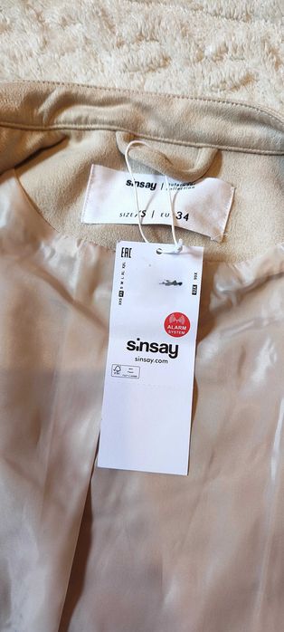 Jacheta imitatie piele intoarsa Sinsay, nou nouta