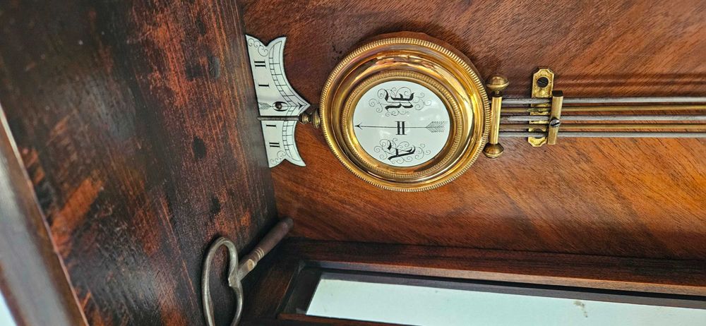 Ceas de perete cu pendula Werner Deponirt 1870