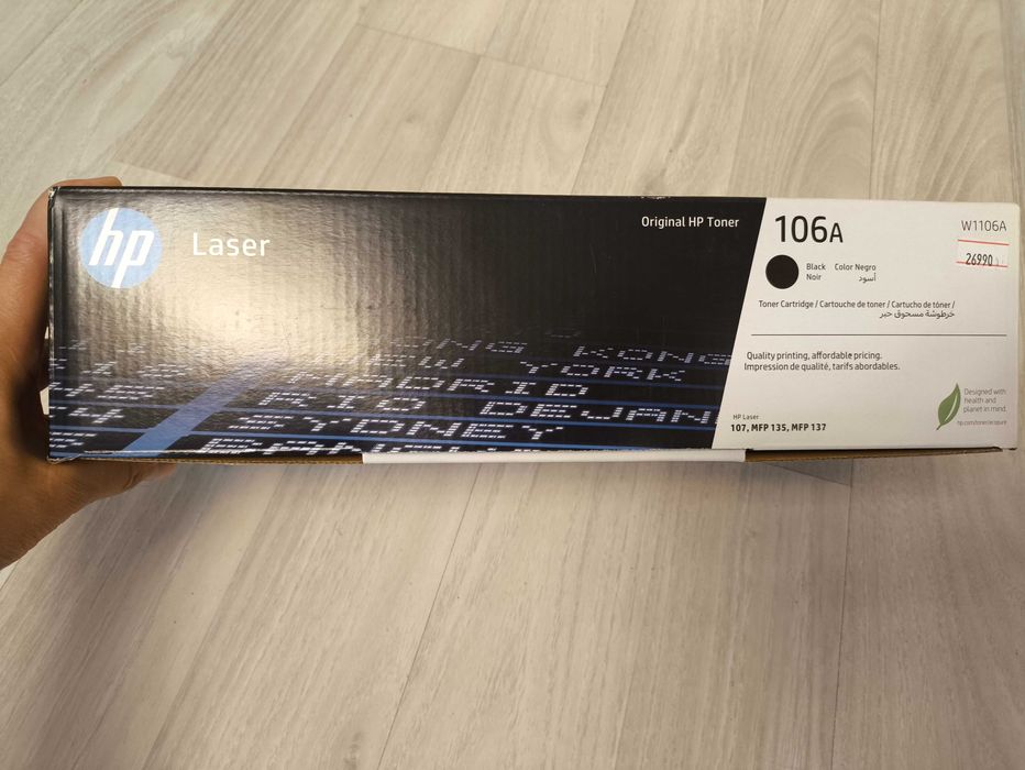 Оригинальный картридж HP 106A (W1106A), новый, запечатанный