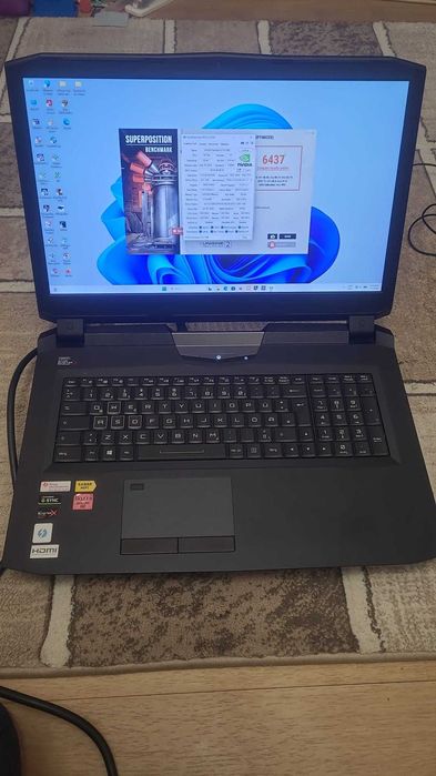 Laptop Gaming Clevo cu i7 8700k , gtx 1080 de 8 gb /256 biti , 32 gb ram -monstru in gaming